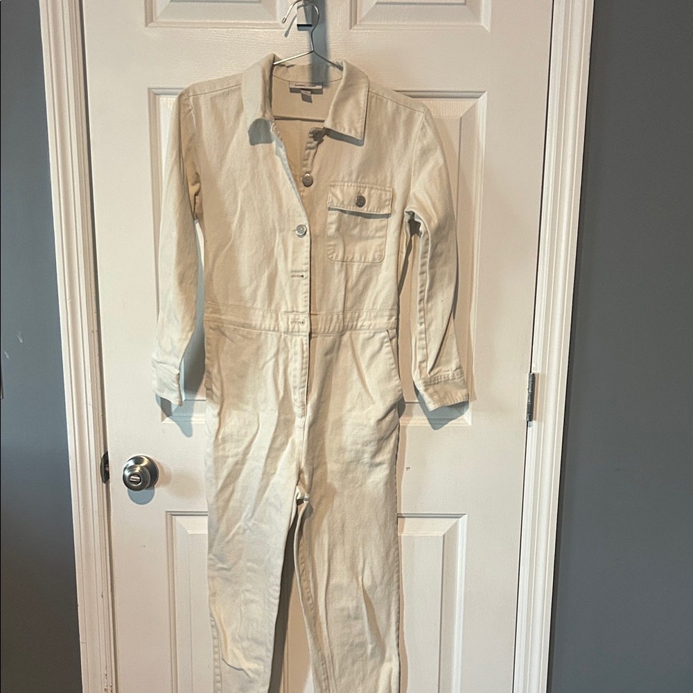 Sandy Liang Cream Jumpsuit